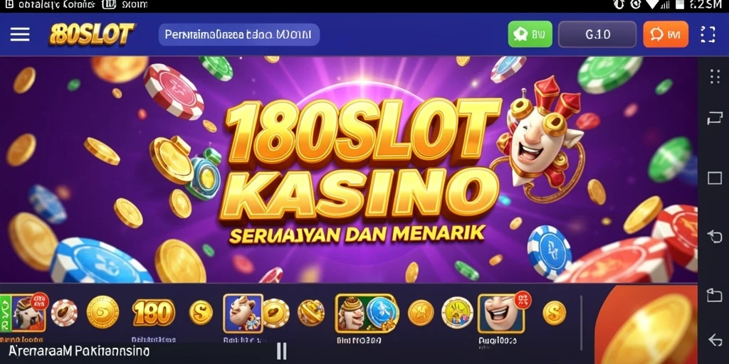 Tampilan gameplay 180SLOT yang mengasyikkan dan interaktif.