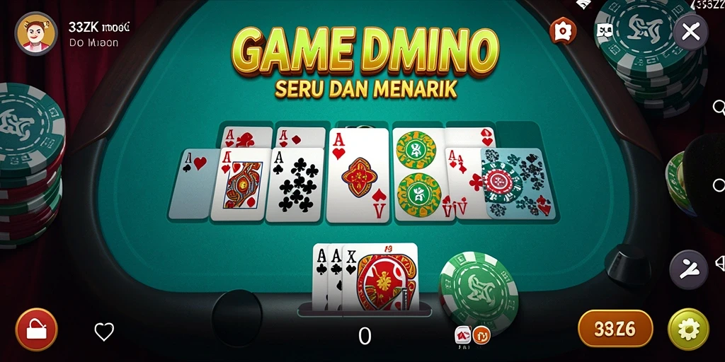 Screenshot gameplay 33ZK menunjukkan keseruan permainan Domino.