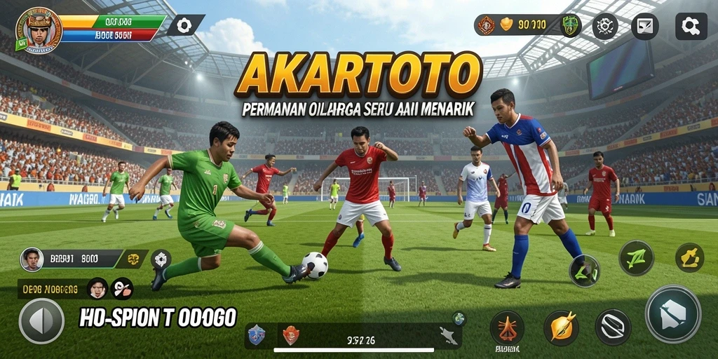 Screenshot utama AKARTOTO menunjukkan gameplay yang seru dan menarik.