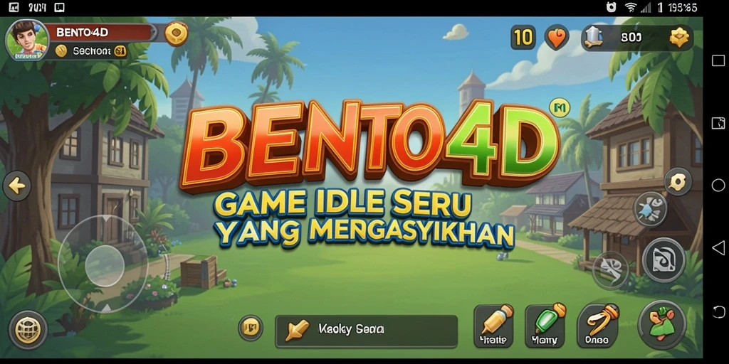 Tangkapan layar gameplay BENTO4D menampilkan aksi collecting dan building yang menarik.