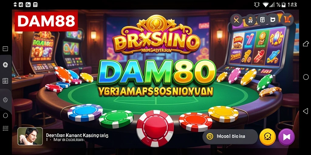 Tampilan gameplay Kasino yang memukau dan interaktif dari DAM88.