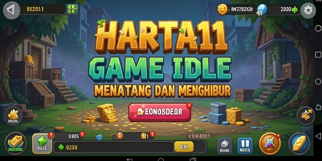 Screenshot HARTA11 menampilkan gameplay Idle yang seru dan memuaskan.