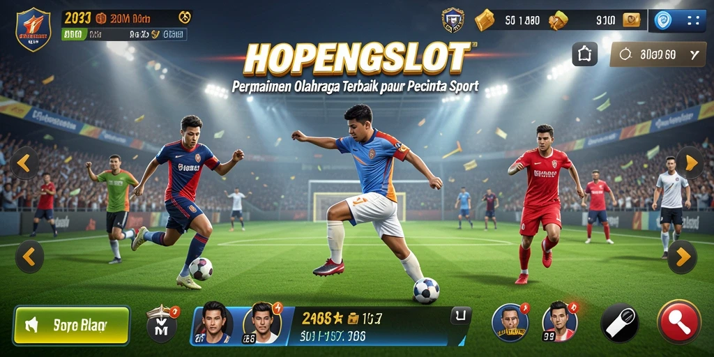 Tampilan gameplay menarik dari HOPENGSLOT dalam aksi permainan olahraga.