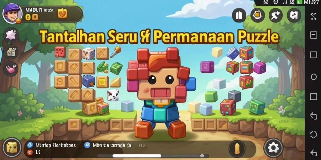 Tampilan gameplay MNDUIT menampilkan tantangan puzzle yang menarik dan menantang.