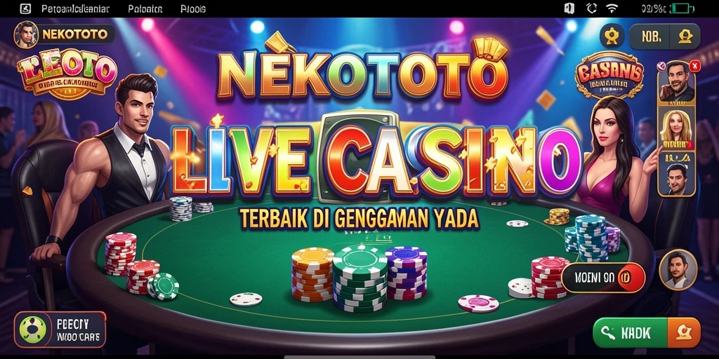 Tampilan menarik dari gameplay Live Casino NEKOTOTO yang mendebarkan.