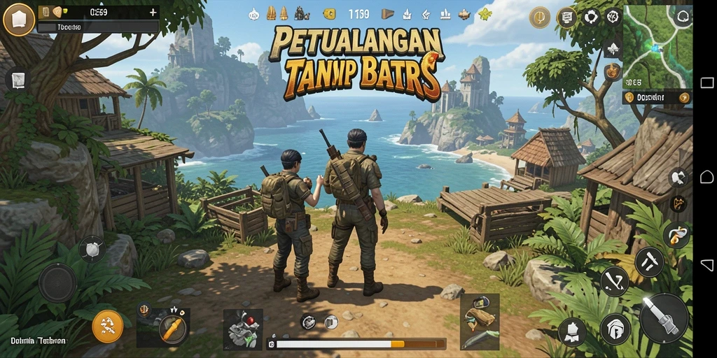 Screenshot OCE69 menampilkan petualangan seru di dunia terbuka.