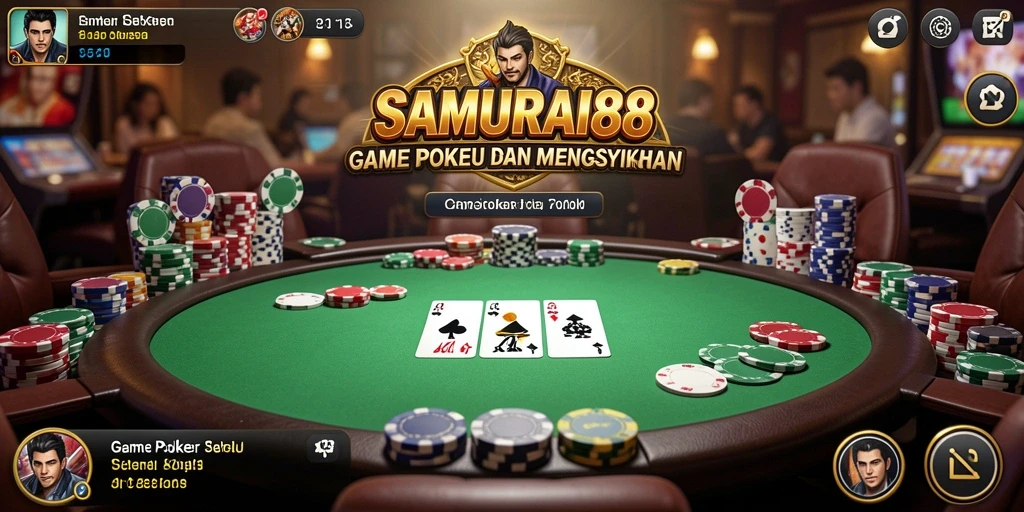 Screenshot gameplay SAMURAI88 menunjukkan keseruan bermain Poker.