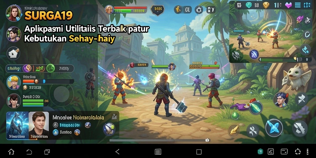 Tampilan antarmuka SURGA19 yang sederhana dan informatif.