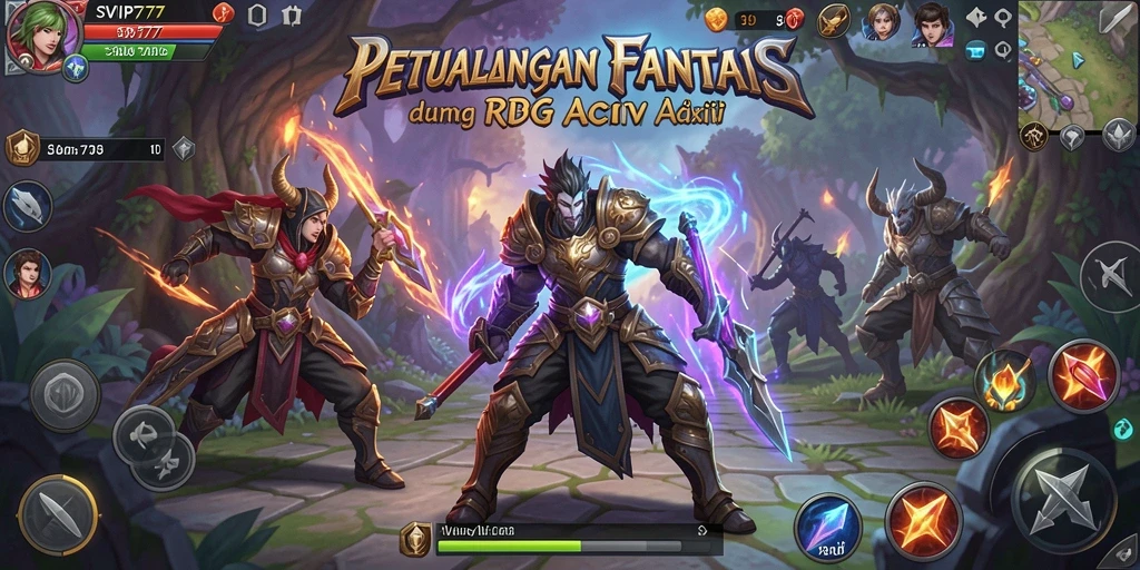 Tangkapan layar utama SVIP777 menampilkan aksi seru dalam gameplay ARPG.