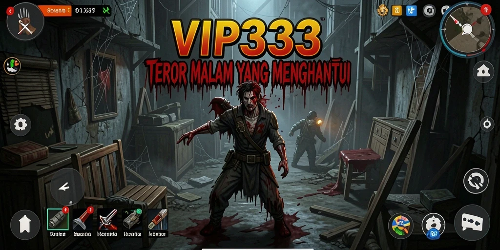 Screenshot menampilkan suasana mencekam dalam game Horror VIP333.