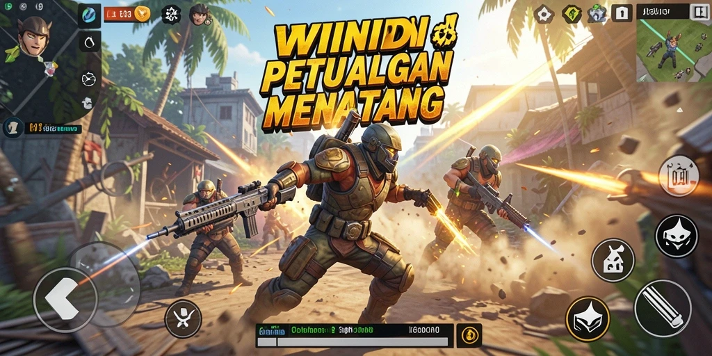 Gameplay seru dalam WINIDN yang penuh aksi.